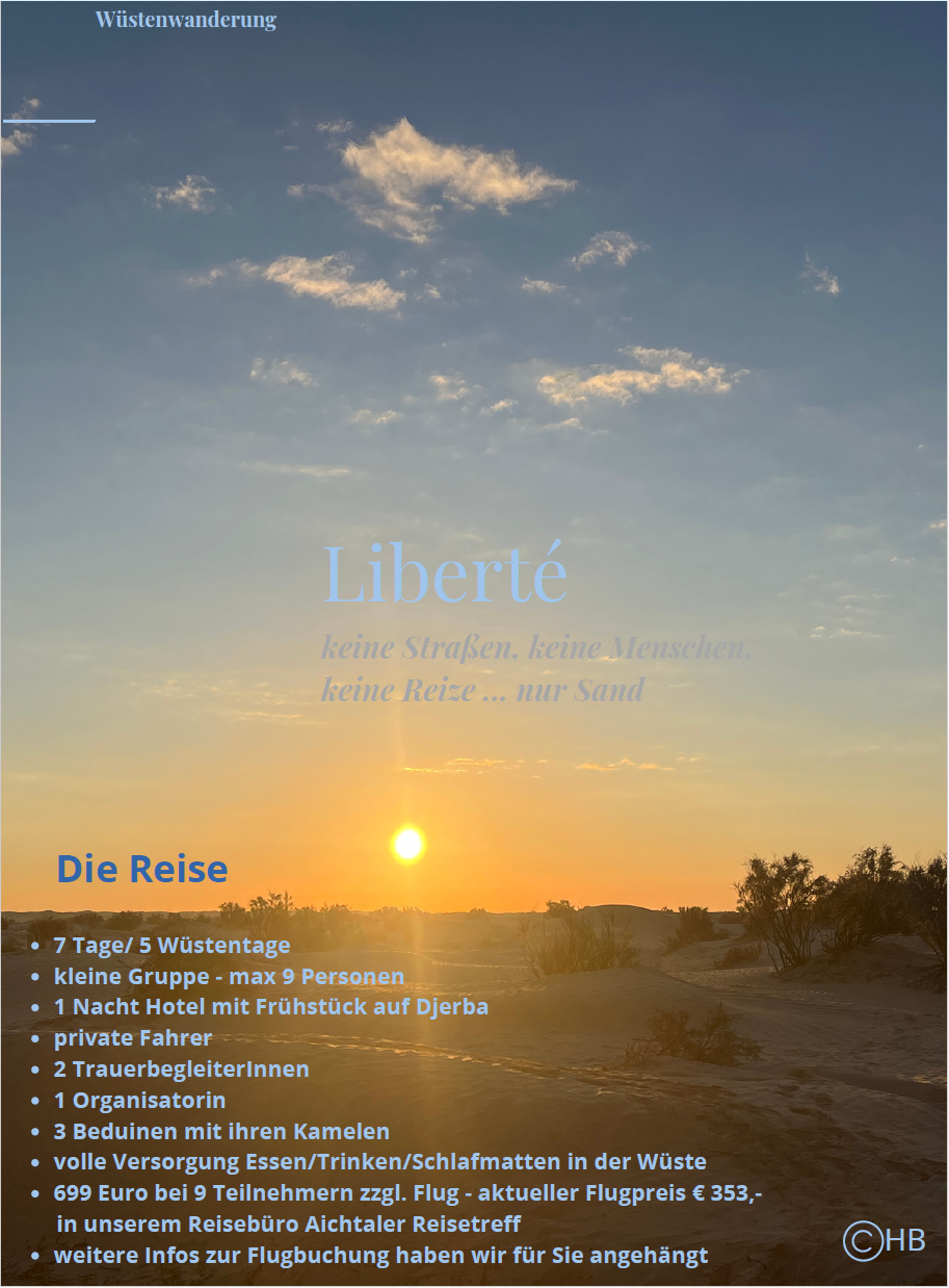 Wüstenwanderung (06.02. - 13.02. 2026) für trauernde Eltern