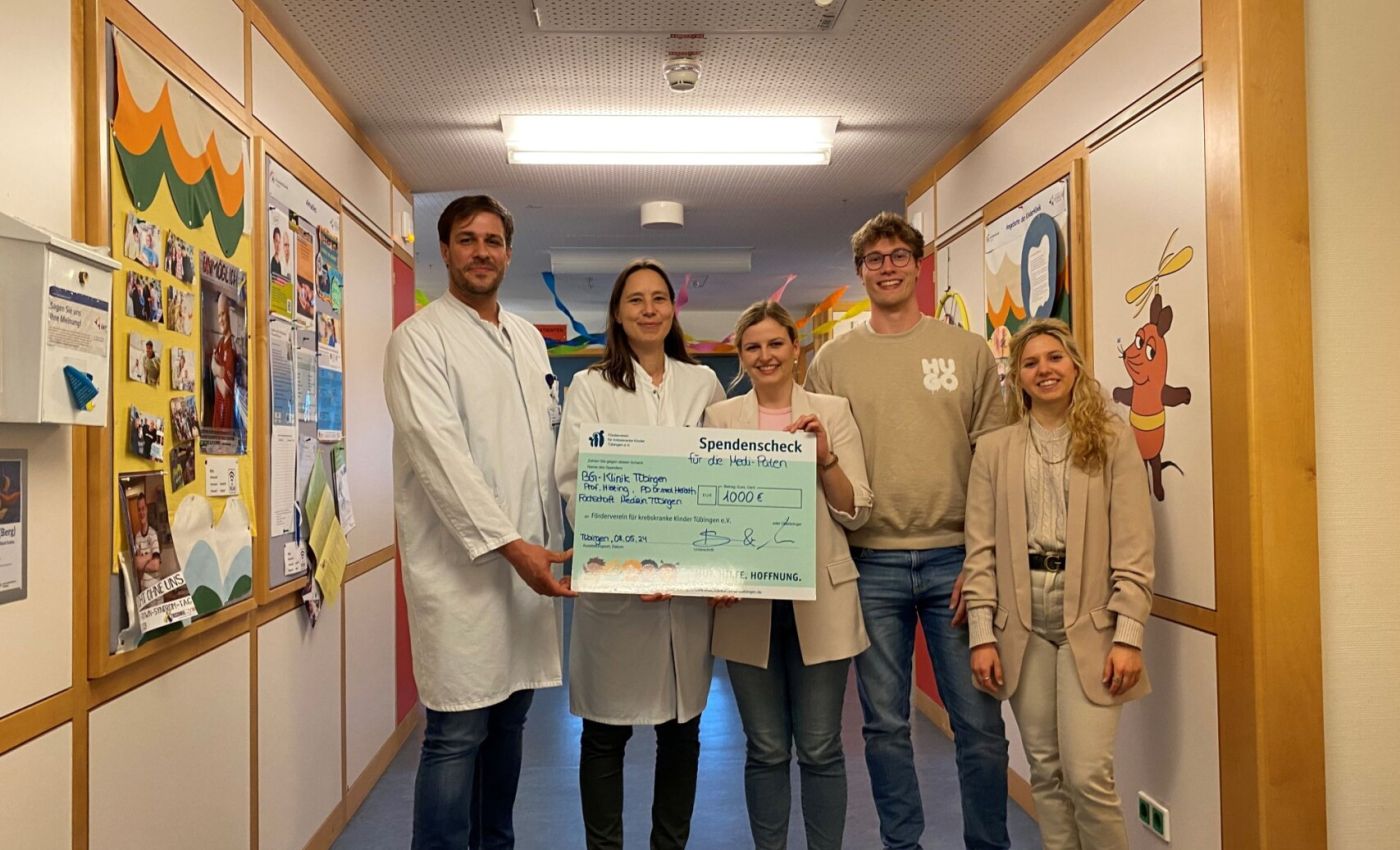 Die Summe erfüllt die Medi-Paten in der Kinderklinik mit Dankbarkeit!
