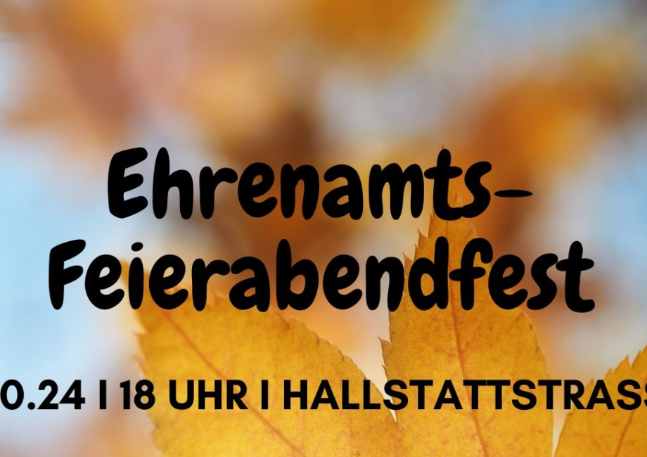 Ehrenamtsfest am 08.10.2024