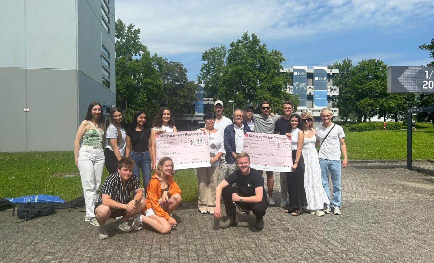 Starkes Team:  Spendenradtour 2024 der ESB Business School