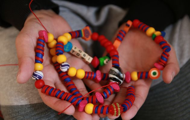 mutperlen in der hand