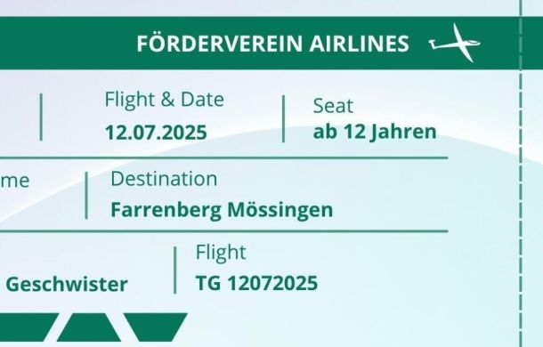 Tag für trauernde Geschwister: Segelfliegen